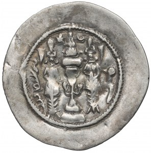 Sassaniden, Hormizd IV, Drachme, Strahl(?)