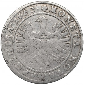 Schlesien, Duchy of Brieg-Liegnitz-Wolau, 15 kreuzer 1663