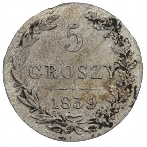 Ruské delenie, Mikuláš I., 5 grošov 1839