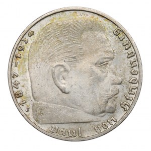 Deutschland, Drittes Reich, 2 Mark 1937 Hindenburg