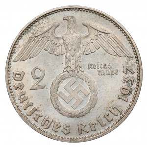Germany, III Reich, 2 mark 1937 Hindenburg