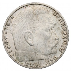 Nemecko, Tretia ríša, 2 známky 1937 Hindenburg