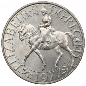 Velká Británie, 25 nových pencí 1977 stříbrné jubileum