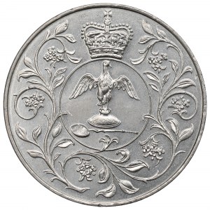 Veľká Británia, 25 nových pencí 1977 strieborné jubileum
