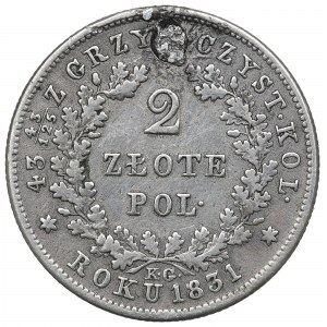 Novemberaufstand, 2 Zloty 1831 - Pogoń mit Scheide