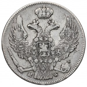 Russische Teilung, Nikolaus I., 30 Kopeken=2 Zloty 1838, Warschau - beeindruckender Geist
