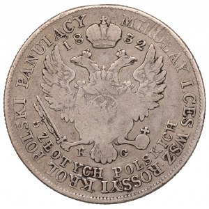 Königreich Polen, Nikolaus I., 5 Zloty 1832 KG