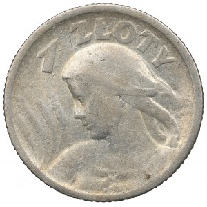 II RP, 1 Zloty 1924 (Horn und Fackel), Paris Frau und Ohren