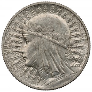 II RP, 5 Zloty 1932 BZM Kopf einer Frau