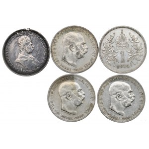 Austro-Węgry, Zestaw 1 korona