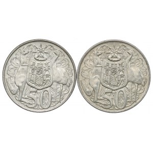 Australia, lot 50 cents 1966