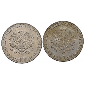 PRL, zestaw 10 złotych 1971 FAO - Próba