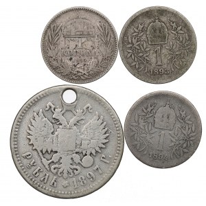 Evropa, sada stříbrných mincí