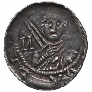 Ladislav II. vyhnanec, Krakov, denár, kníže a biskup, znak N