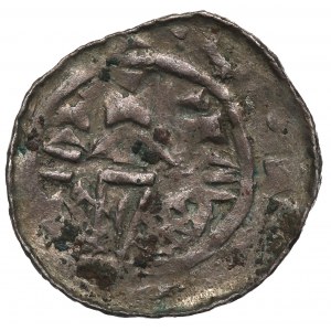 Ladislaus I. Herman, Krakau, VLADIZLAVS Denar und Haar in Form eines Igels