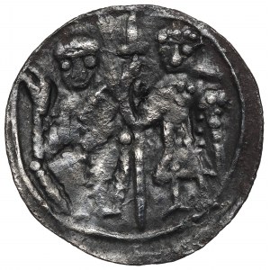 Boleslaw III. von Wrymouth, Krakau, Denar, DOPPELTE Inschrift (var.) - RARE
