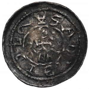 Boleslaw III. von Wrymouth, Krakau, Denar, DOPPELTE Inschrift (var.) - RARE