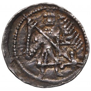 Bolesław III. von Wrymouth, Krakau, Denar, Kampf mit dem Drachen - Geschosse und Kugeln