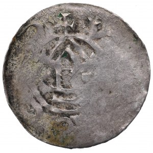 Miecław (1037-1047), Mazowsze, denar, szeroki krążek - rzadki