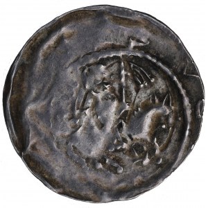 Słowianie Zachodni, Hobolanie, Przybysław Henryk (1127-50), denar, książę na koniu - RZADKI