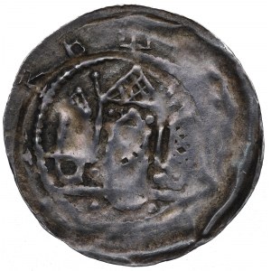 Westslawen, Hobolier, Przybysław Heinrich (1127-50), Denar, Fürst zu Pferd - RARE