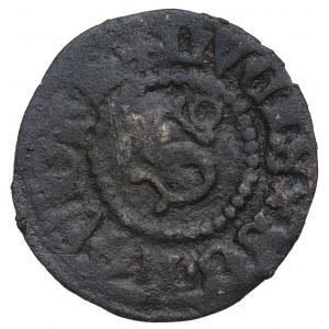Siemowit IV (1381-1426), Plock, dreispitzig, Buchstabe S mit Kreis - selten