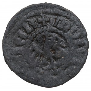 Siemowit IV (1381-1426), Plock, třírohý, písmeno S s kroužkem - vzácné