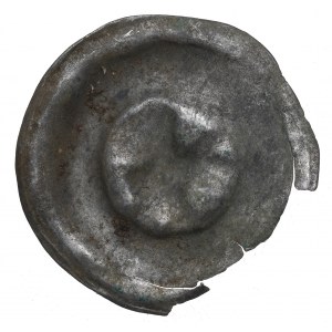 Neurčený okres, brakteát z 13./14. storočia, vták s chvostom