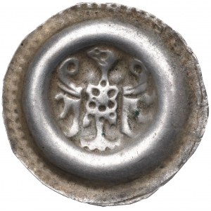 Sliezsko, Vroclav, Žigmund (1419- 1437), brakteát, orol vľavo v šnúrovom orámovaní - vzácne