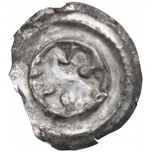 Slezsko, 13. století, široký náramek, orel s vloženou čelenkou