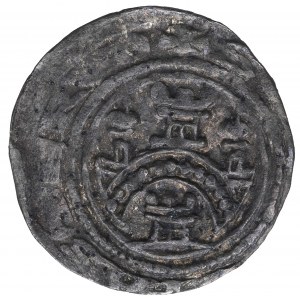 Pomorze Zachodnie, Bogusław I (1136-1187) i Kazimierz I (1134-1180), denar - RZADKI