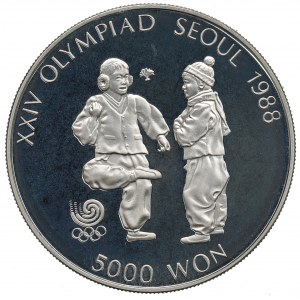 Korea Płd, 5.000 won 1987 - Olimpiada w Seulu