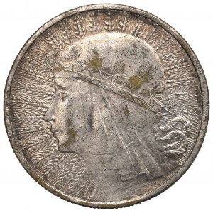 II RP, 10 Zloty 1932 Kopf einer Frau - Fälschung der Zeit