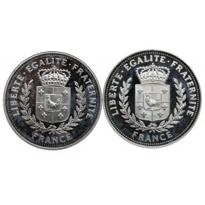 Francja, Zestaw medali pamiątkowych