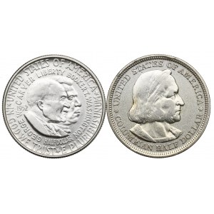 USA, sada 1/2 dolaru 1893 a 1952