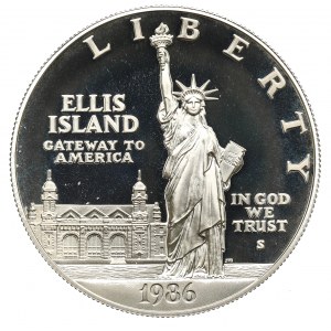 USA, Dollar 1986 - Socha slobody