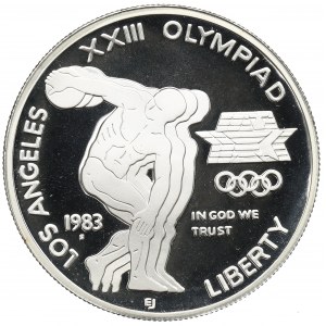 USA, $1 1983 Olympijské hry v Los Angeles