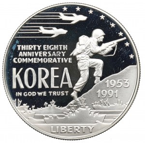 USA, Dollar 1991 - 38. Jahrestag des Koreakrieges