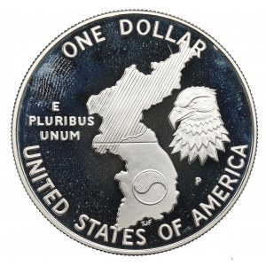 USA, dolár 1991 - 38. výročie kórejskej vojny