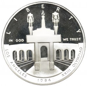 USA, 1 USD Olympijské hry v Los Angeles 1984