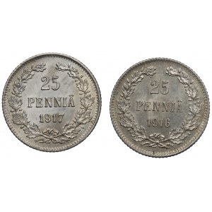 Ruská okupácia Fínska, sada 25 pennia 1916-17