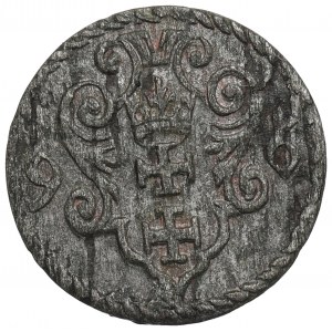 Sigismund III. Vasa, Denar 1596, Danzig