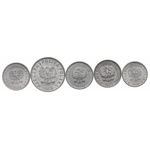 Volksrepublik Polen, 1-5 Pfennigsatz