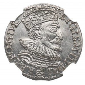 Zikmund III Vasa, Trojak 1592, Malbork - NGC MS63