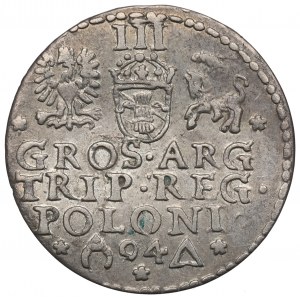 Žigmund III Vasa, Trojak 1594, Malbork - otvorený kruh