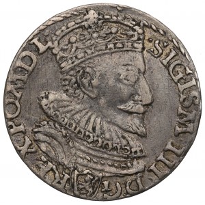 Žigmund III Vasa, Trojak 1594, Malbork - vzácny dátum rozdelený krúžkom