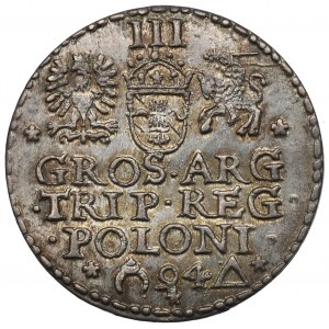 Žigmund III Vasa, Trojak 1594, Malbork - ILUSTROVANÝ otvorený kruh
