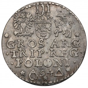 Sigismund III Vasa, 3 groschen 1594, Marienburg