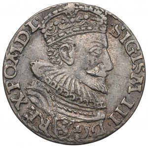 Zygmunt III Waza, Trojak 1594, Malbork - ILUSTROWANY RZADKOŚĆ
