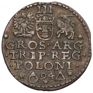 Sigismund III Vasa, 3 groschen 1594, Marienburg